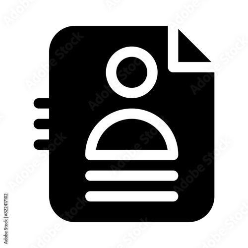 address book glyph icon