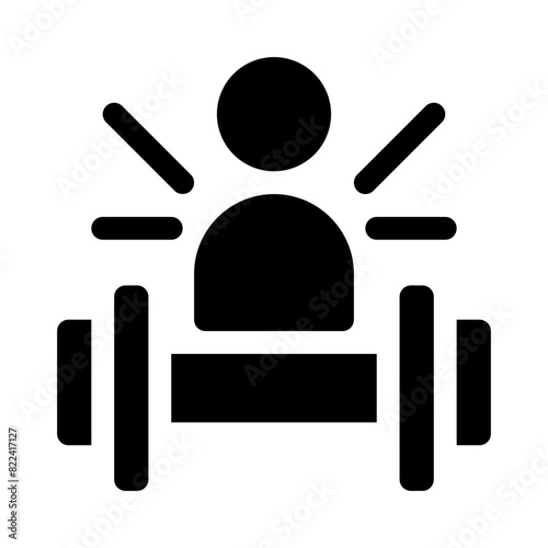 strength glyph icon
