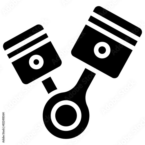piston solid icon