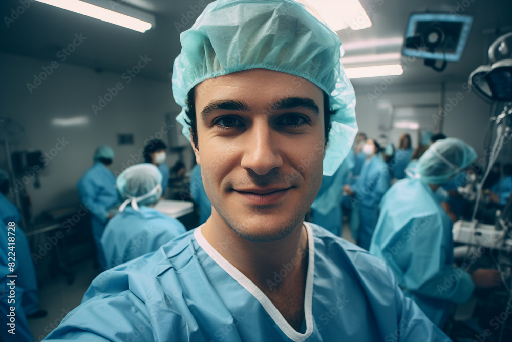 Generative AI Portrait of experienced doctor at hospital patient examination consultation medicare Generative AI Portrait of experienced doctor at hospital patient examination consultation medicare