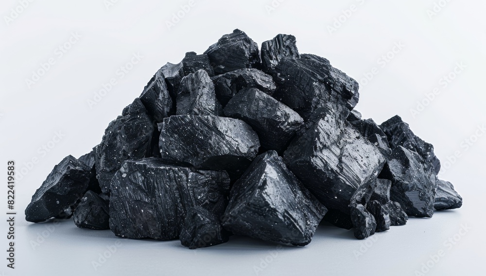 Obraz premium coal isolated on white