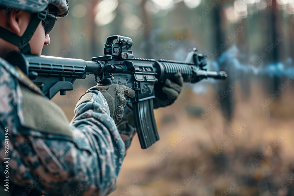 Special forces team on the battlefield made with generative AI Special forces team on the battlefield made with generative AI