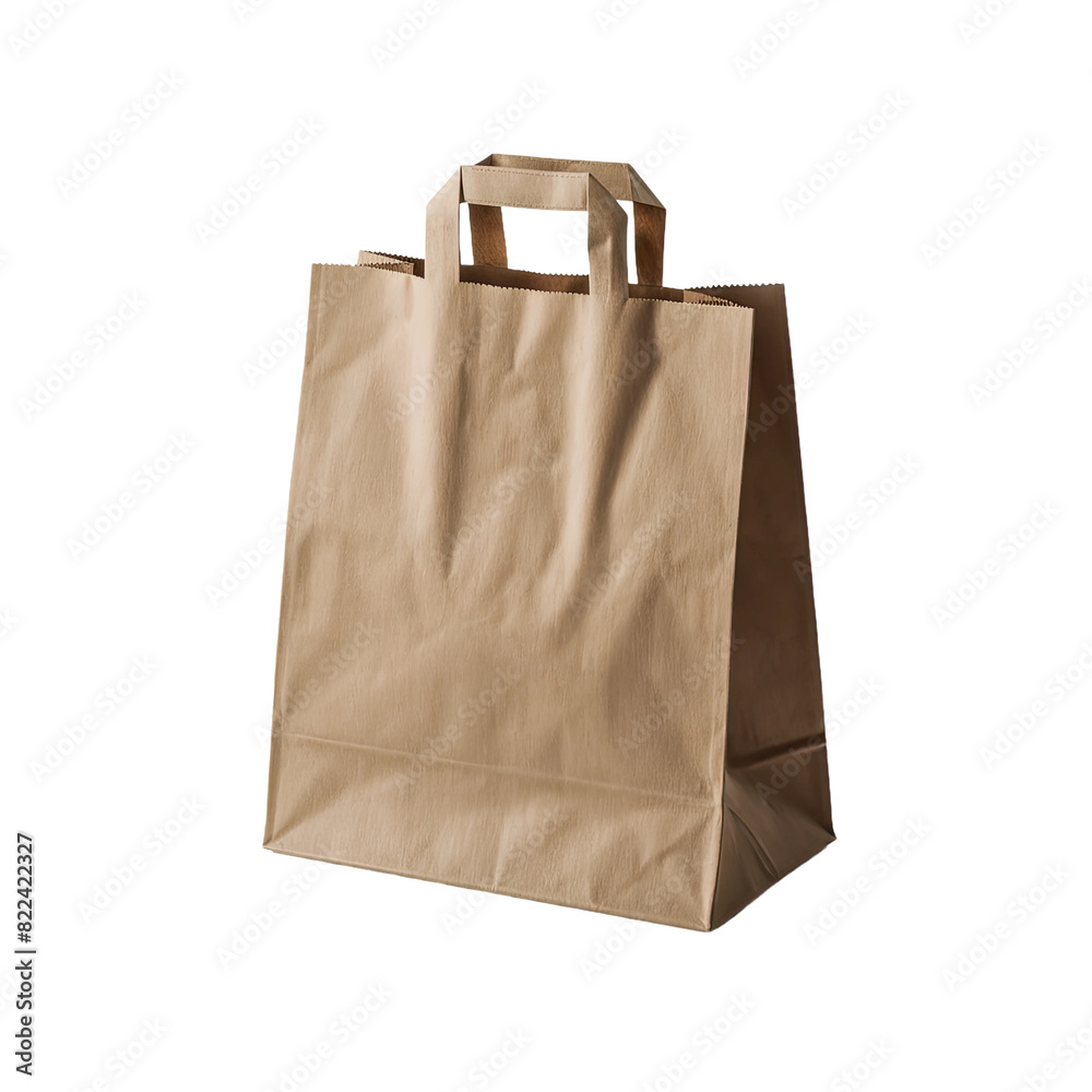 isolated png paper bag, GENERATIVE AI isolated png paper bag, GENERATIVE AI