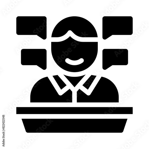mentor glyph icon