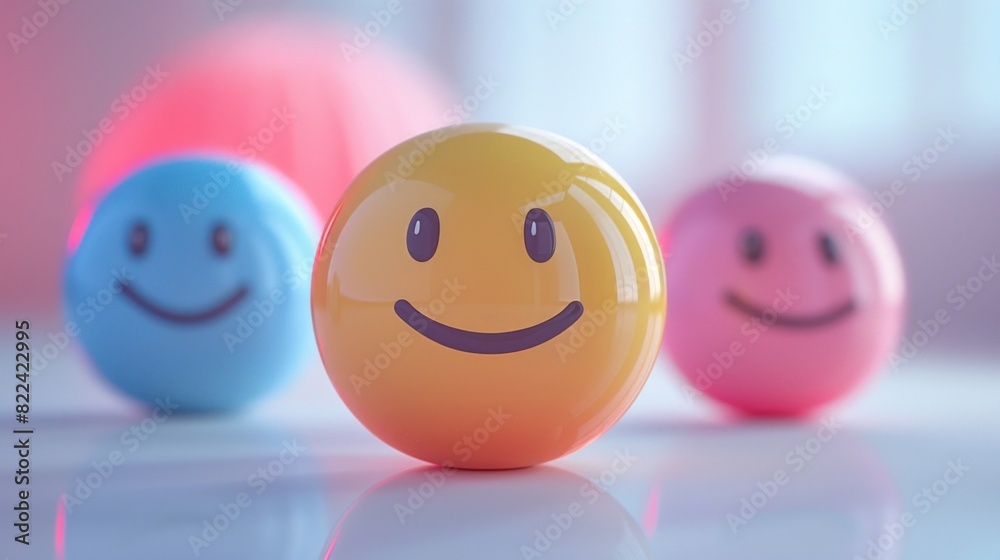 3D business growth animation with funny cartoon faces on a white gradient background, minimalism, studio light, detailed, copy space 3D business growth animation with funny cartoon faces on a white gradient background, minimalism, studio light, detailed, copy space