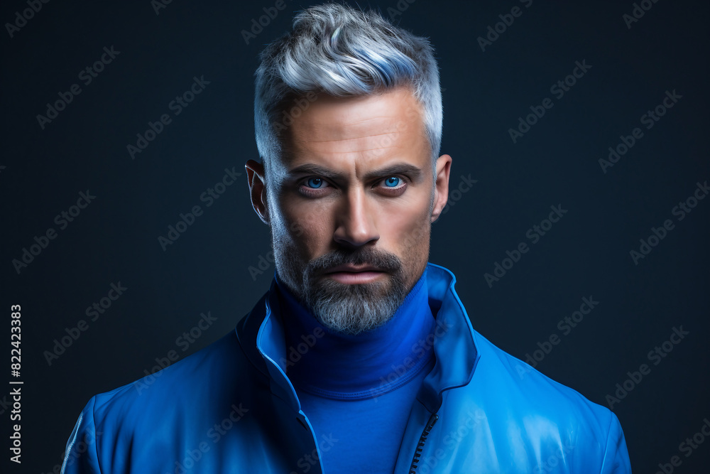 Fototapeta premium Nonformal stylish gay person on gay pride month holiday made by Generative AI technology
