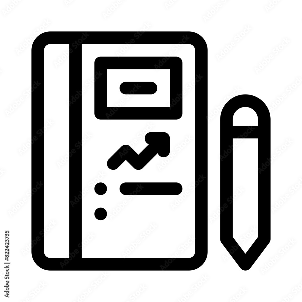 agenda line icon agenda line icon