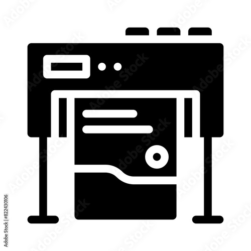 plotter glyph icon