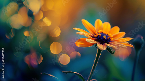 Vibrant Flower in Super Macro: A Colorful Delight. Generative AI © Sascha