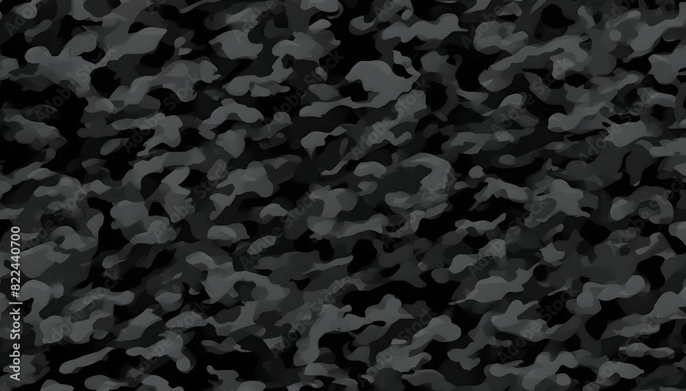 Fototapeta premium texture camouflage black background, night pattern