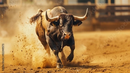 bull in the field