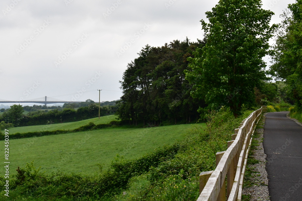 Landscape view from New Ross Greenway, New Ross, Co. Wexford, Ireland Landscape view from New Ross Greenway, New Ross, Co. Wexford, Ireland
