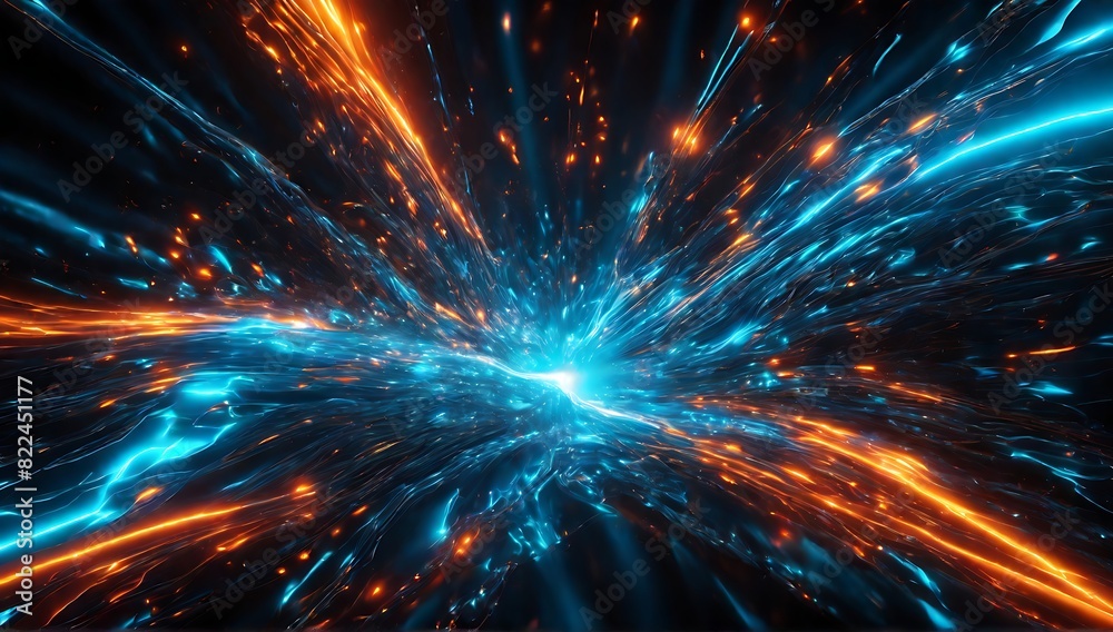 abstract background of electric sparks, made with ai generative abstract background of electric sparks, made with ai generative