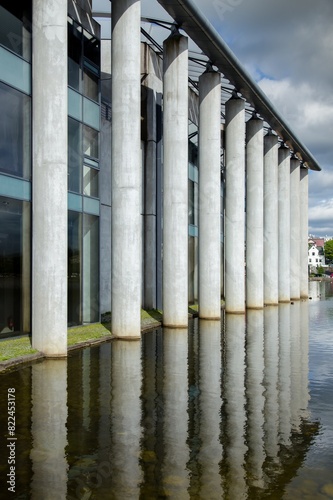 4K Ultra HD Image: Architectural Detail of Reykjavík City Hall
