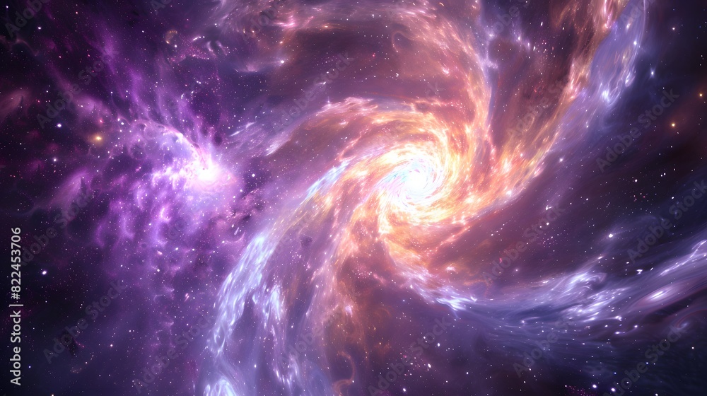 A galaxy in the immensity of space. A galaxy in the immensity of space.