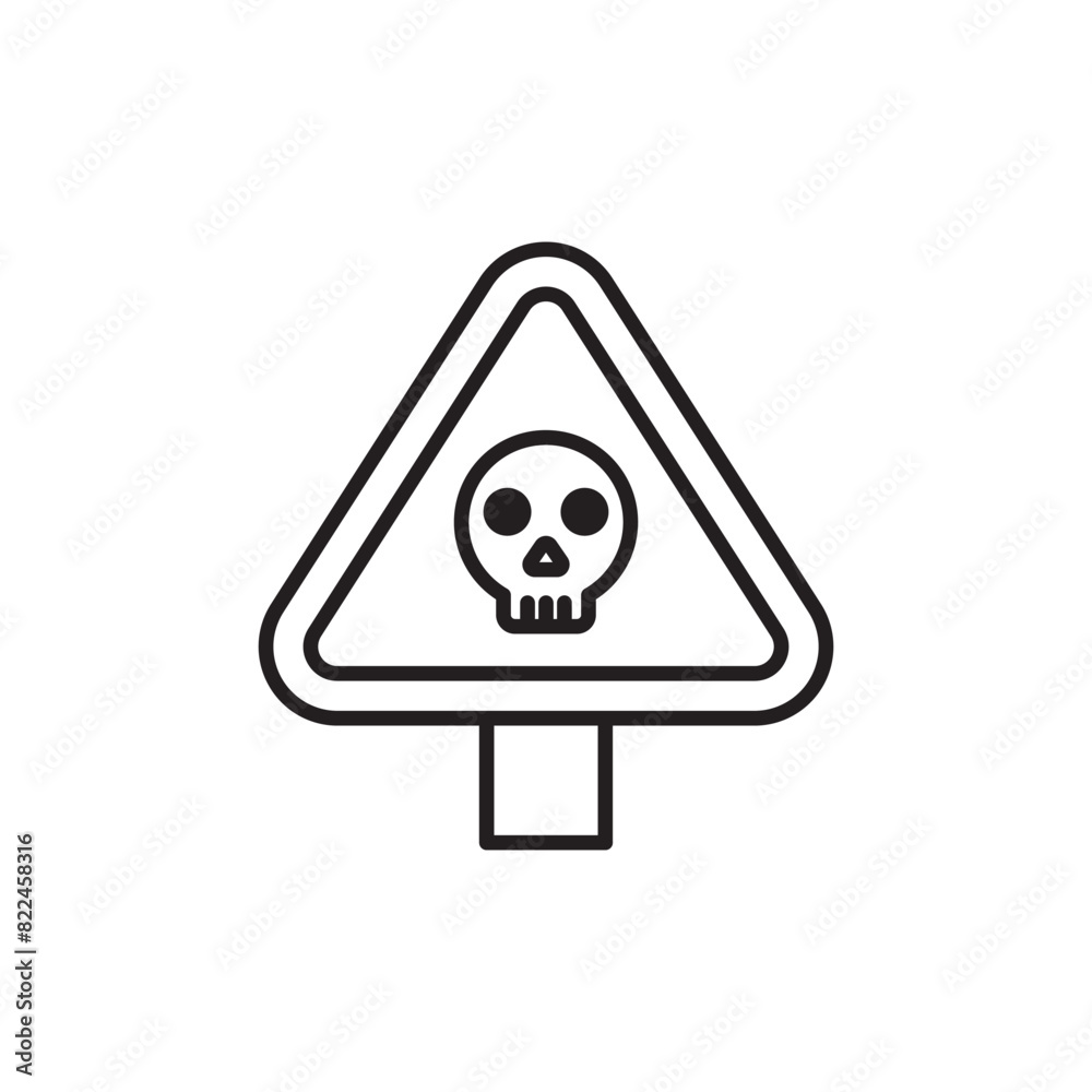 Danger icon design with white background stock illustration Danger icon design with white background stock illustration