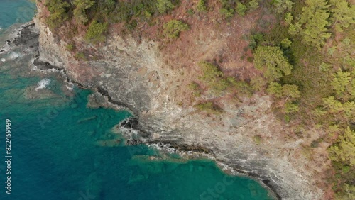 Cliffs at Seaside on the Mediterranean photo