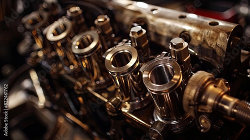 The engine roared as the piston moved up and down within the cylinder, fueled by oil to keep the gears working smoothly in the car.