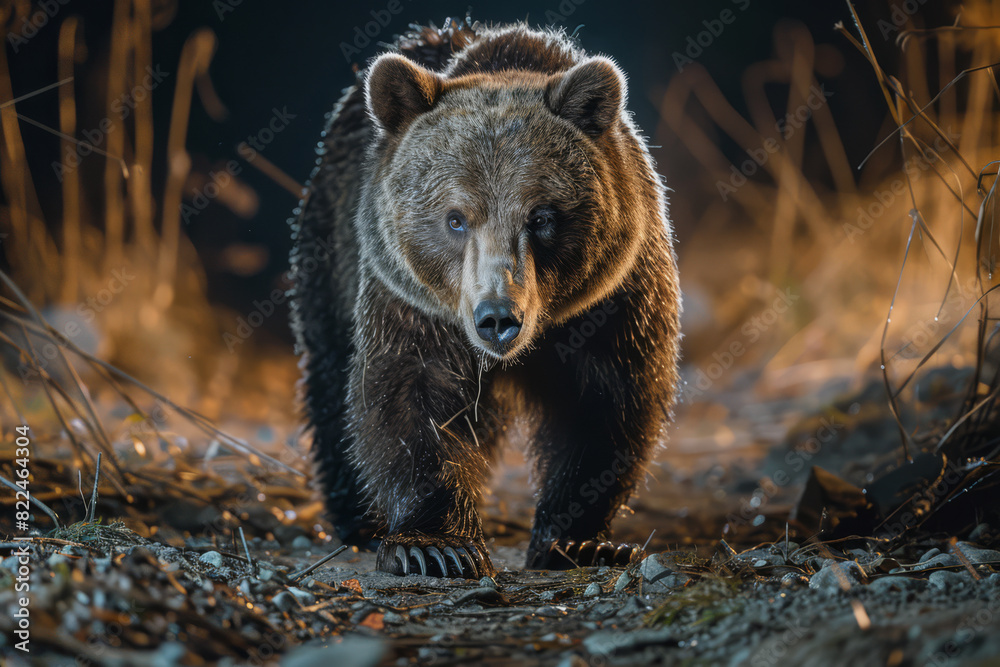 Fototapeta premium Predators of the Night, Wildlife in Darkness