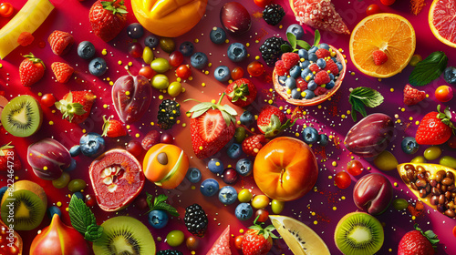 Indulge in a mouth watering feast of vibrant colors