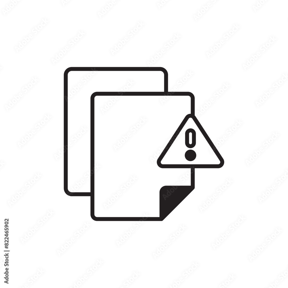 Out Of Paper icon design with white background stock illustration Out Of Paper icon design with white background stock illustration