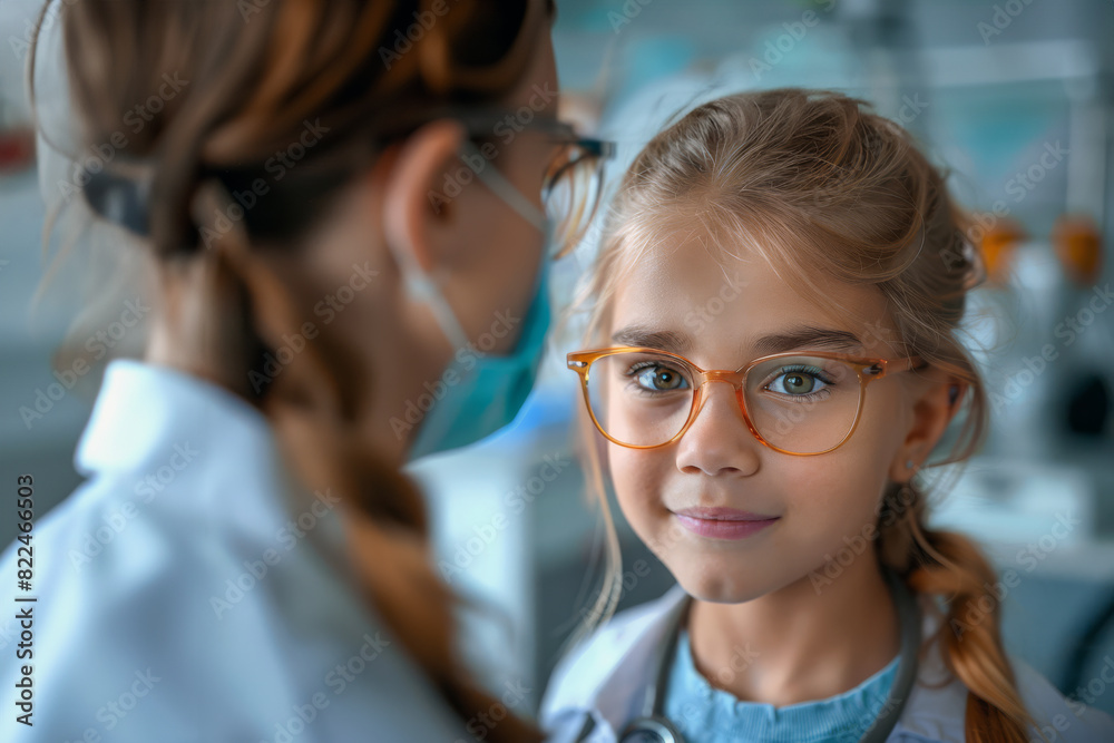 Kid at the Optometrist Kid at the Optometrist