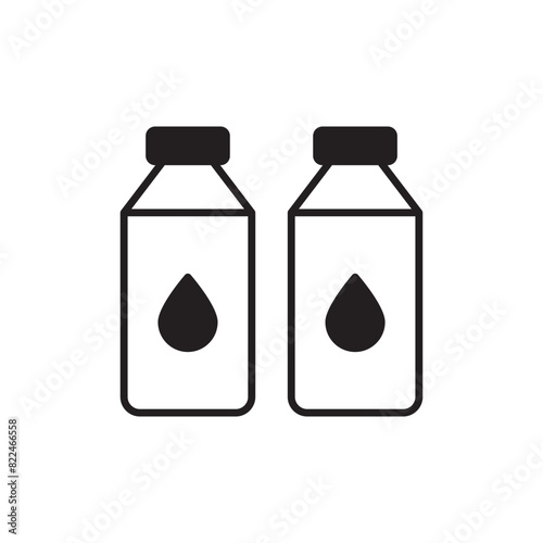 Ink Cartridge icon design with white background stock illustration