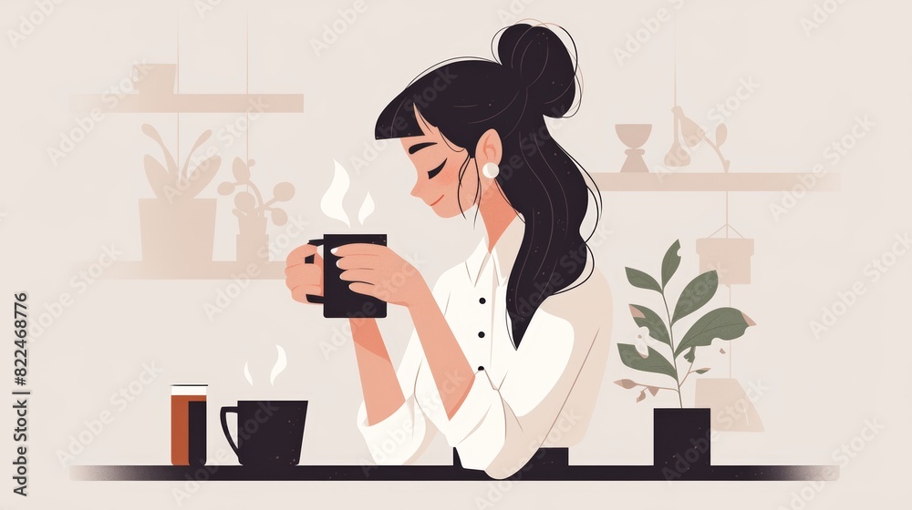 Illustrated Posters on Health Benefits of Coffee for Improved Metabolism and Brain Function - Perfect for Cafes and Wellness Themes Illustrated Posters on Health Benefits of Coffee for Improved Metabolism and Brain Function - Perfect for Cafes and Wellness Themes