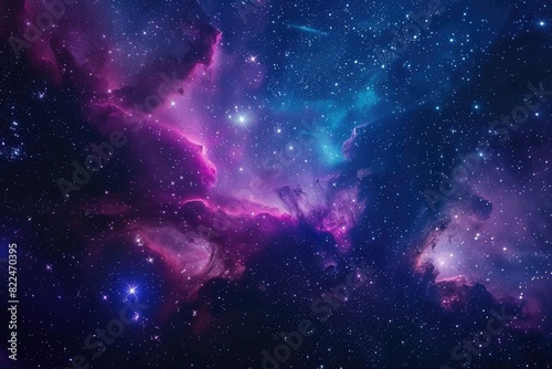 Nebula  galaxies and stars. Colorful universe and deep space