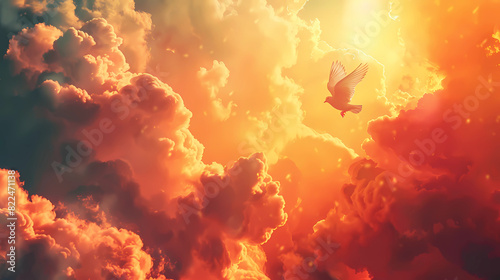 Heavenly Ascent: The Holy Spirit in the Form of a Dove