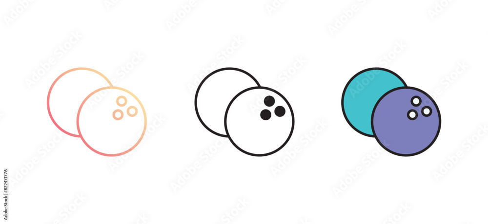 Bowling Ball icon design with white background stock illustration Bowling Ball icon design with white background stock illustration
