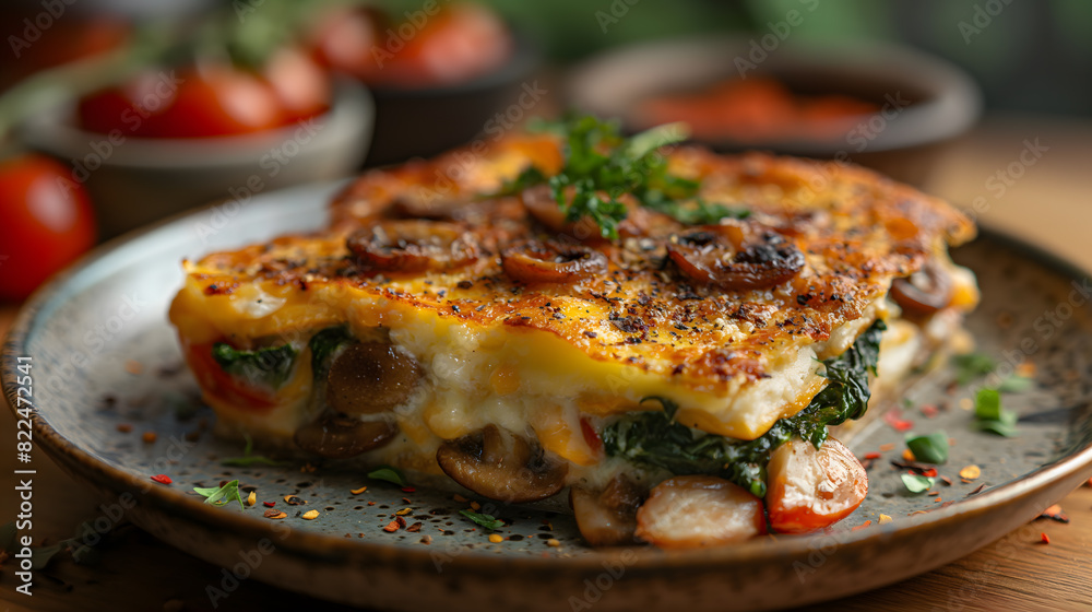 Savory Baked Italian Lasagna with Fresh Herbs and Tomatoes
