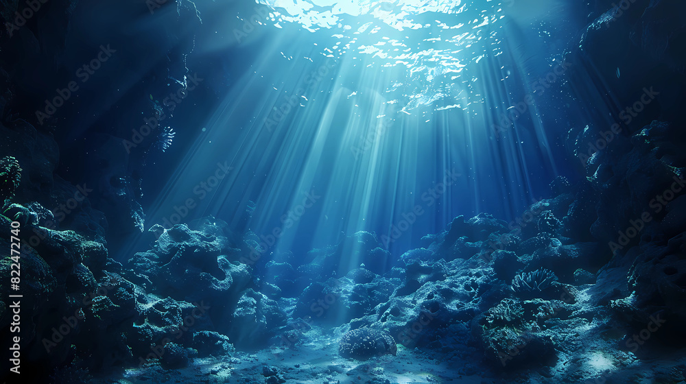 Underwater Wonderland: Immersed in the Blue Depths