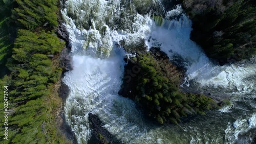 ristafallet waterfall a stunning natural wonder in sweden SBV 324696890 4K  photo
