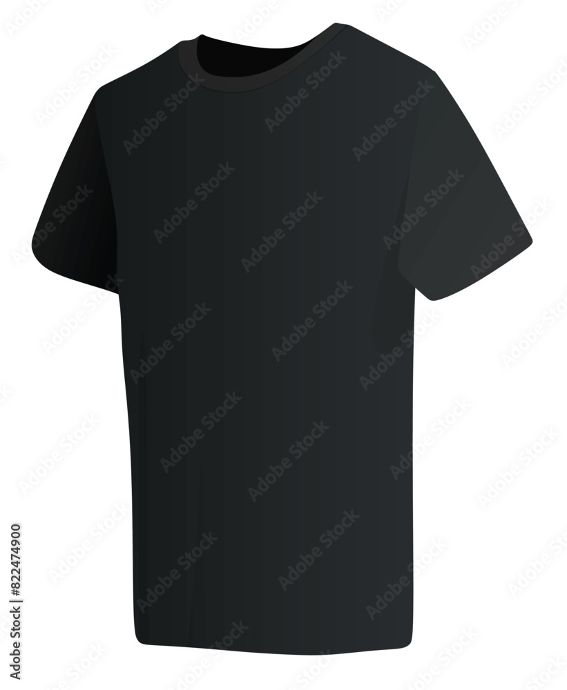 Black t shirt. vector illustration Black t shirt. vector illustration