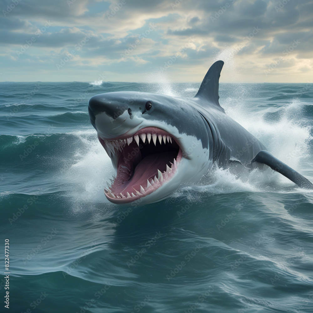 Naklejka premium shark