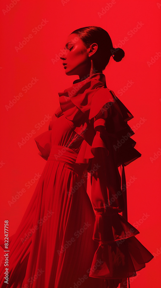 Fototapeta premium RED fashion images