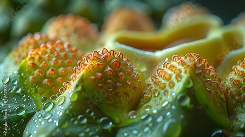 Intricate Patterns of a Durians Rind A Rich and Tactile Closeup