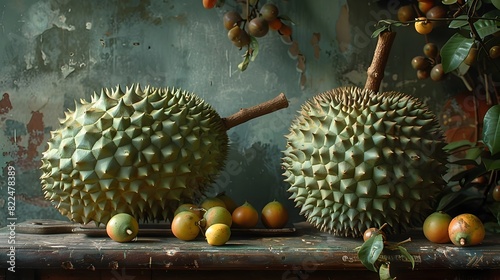 Durian Fruits Enigmatic Allure A Dramatic Portrait of a Tropical Superfood