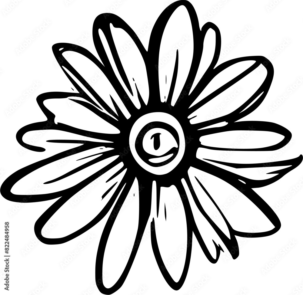 Flower Illustration, Flower Design Element Flower Illustration, Flower Design Element