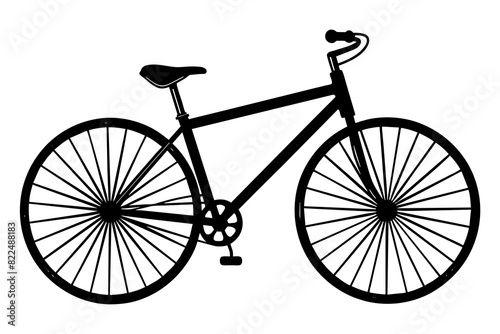 bicycle vector silhouette illustration