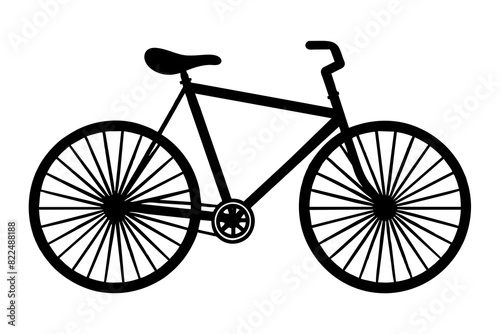 bicycle vector silhouette illustration