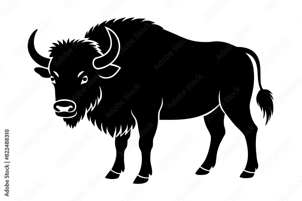 buffalo vector silhouette illustration buffalo vector silhouette illustration