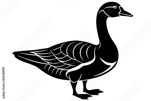 goose vector silhouette illustration