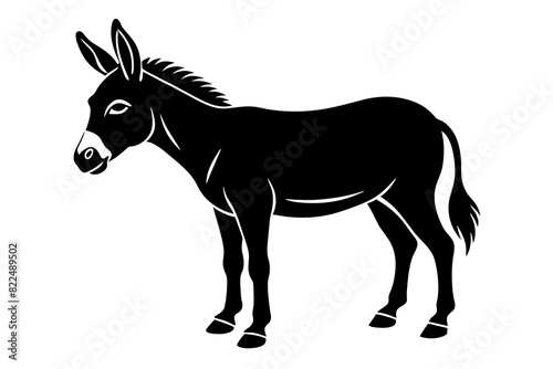 mule vector silhouette illustration