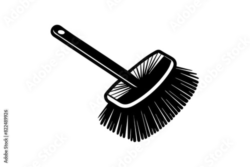 scrub master brush vector silhouette illustration