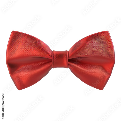 Bow tie. Professional office wear bow tie, Party wear red bow tie isolated on transparent background.