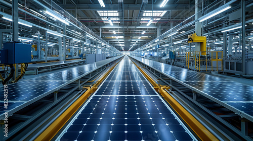 Production of solar panels at the modern factory © Kateryna Kordubailo