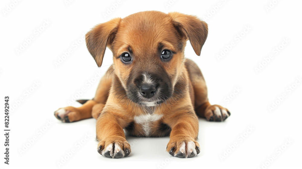 Obraz premium dog on white background