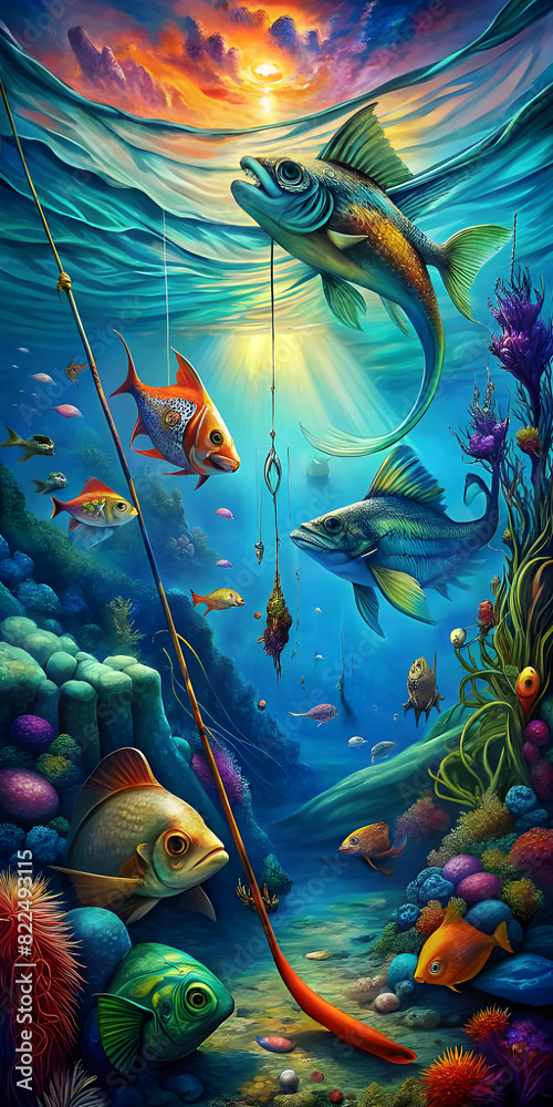 versatile multi color fishing in deep sea versatile multi color fishing in deep sea